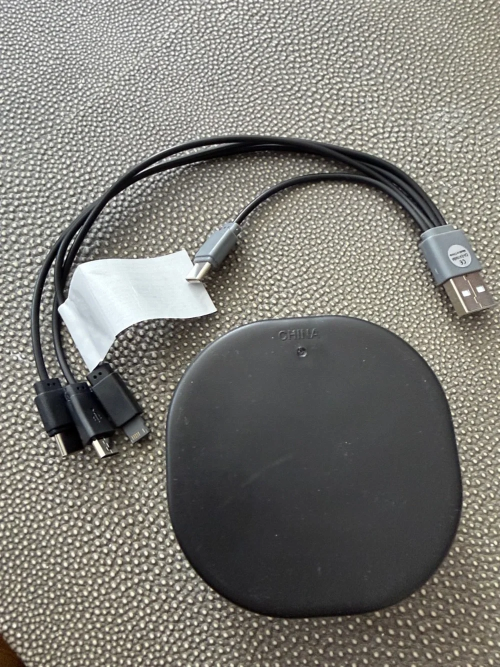 3-in-1 Multi-Connector Charging Cable — Black